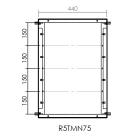 DKC-RAMBLOCK - RMBR5TMN75 TELAIO MODULARE?? 700X500