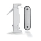 CONCHIGLIA - CON052502036 Serie RESET - Morsettiera + portello a filo palo diametro 88-94 mm, 2 poli, 1 fusibile