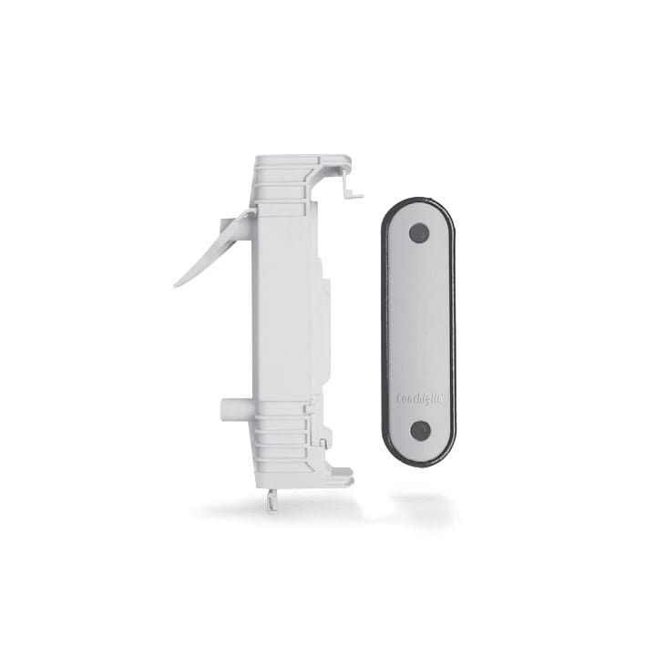 CONCHIGLIA - CON052502218 Serie RESET - Morsettiera + portello a filo palo diametro 106-116 mm, 4 poli, 1 fusibile