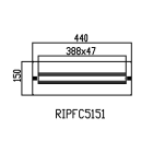 DKC-RAMBLOCK - RMBRIPFC51511 PORTA DISTR. 500X150 DIN 21 MOD. AISI 30