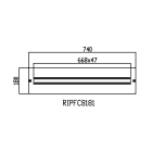 DKC-RAMBLOCK - RMBRIPFC81811 PORTA DISTR. 800X180 DIN 36 MOD. AISI 30