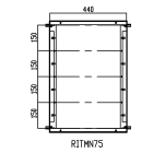 DKC-RAMBLOCK - RMBRITMN751 TELAIO MODULARE 700X500 AISI 304