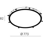 NOVALUX SRL - NOX104431.99 ROTO: INC.LED 63W DALI 3K D=800