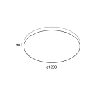 NOVALUX SRL - NOX104419.01 ROTO: LED D/I 192W 3K BIA D=1200