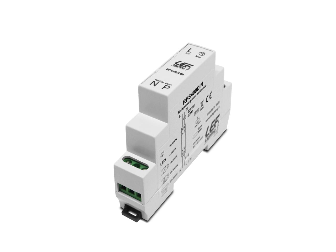 LEF LIGHTING SRL - LEFRPS400DIN RELE PASSO-PASSO 400W GUIDA DIN 1