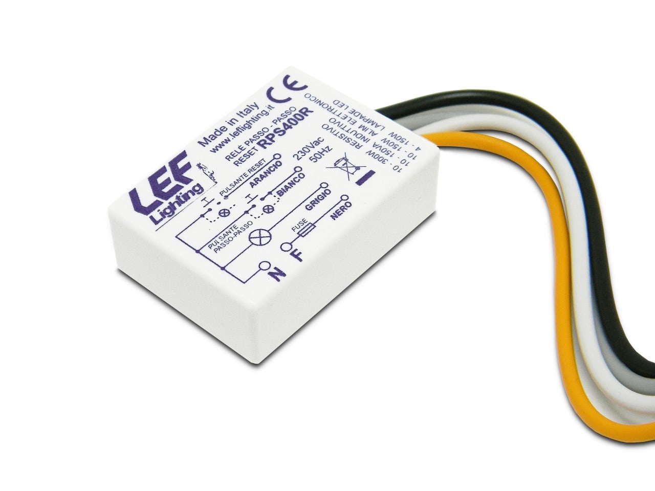 LEF LIGHTING SRL - LEFRPS400R RELE PASSO-PASSO SILENZ. CON RESET 400W