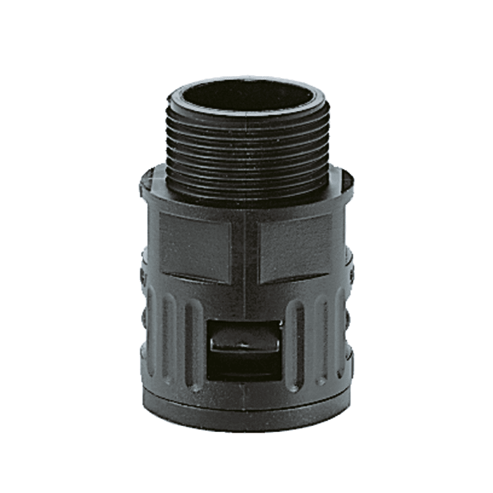 COSMEC - CSM5010-1013N67 Raccordo ad innesto rapido in poliammide, PG13, filetto maschio fisso, IP68, nero, AD13