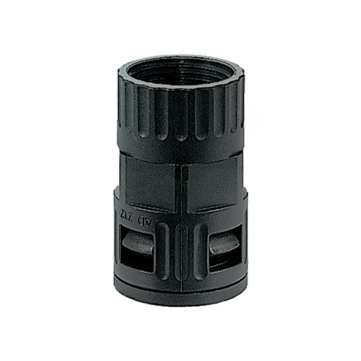 COSMEC - CSM5100-17171618N8 Raccordo diritto ad innesto rapido in PA, filetto femm. plastico UNEF 1"7/16-18, IP68, nero, AD21,2