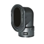 COSMEC - CSM5027-23N67 RACCORDI IP 67 FLANG. 90 D.23,0 NERO