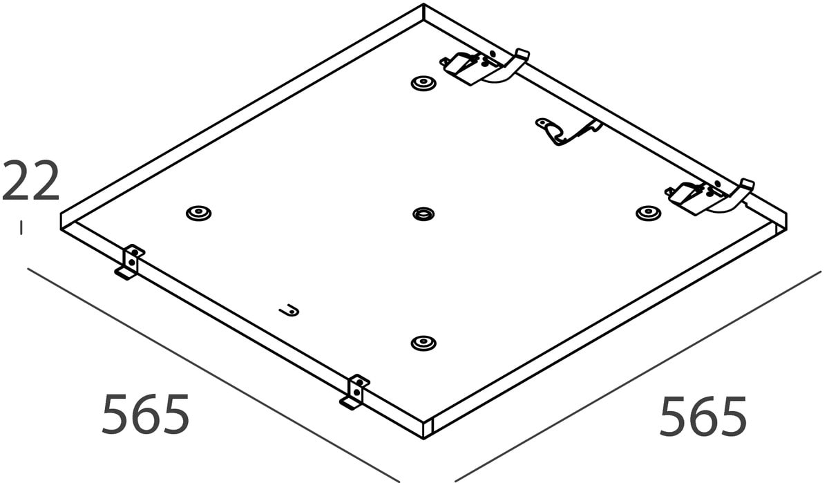 NOVALUX SPA - NOX104108.01 SCHOOL: KIT INST.PLAFONE 600X600