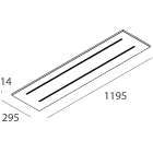 NOVALUX SRL - NOX104112.01 SCHOOL: 1200X300 30W 4K DALI UGR