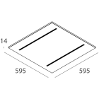 NOVALUX SRL - NOX104113.01 SCHOOL: 600X600 30W 4K DALI UGR