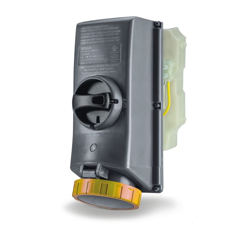 SCAME PARRE SPA - SCASCM330MI4W-NB PRESA INTERBL. 30A 2P 3W 4H