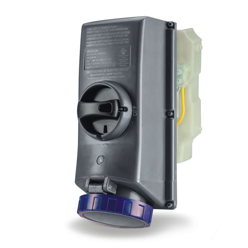 SCAME PARRE SPA - SCASCM520MI9W-NB PRESA INTERBL. 20A 4P 5W 9H