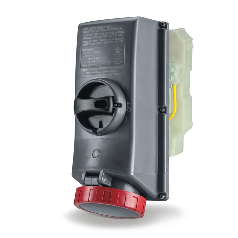 SCAME PARRE SPA - SCASCM330MI7W-NB PRESA INTERBL. 30A 2P 3W 7H