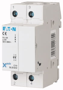 EATON - EAO112222 C10-SLS/32/2 PORTAFUS 10,3X38 2P