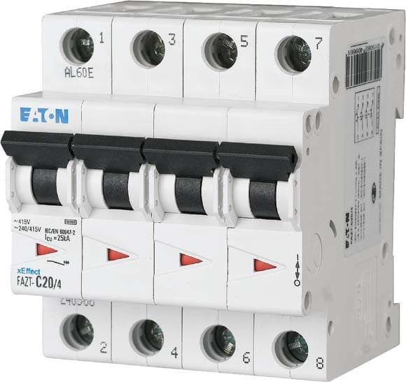 EATON - EAO142505 FAZT-D20/4 INT. MT 10KA 4P D 20A