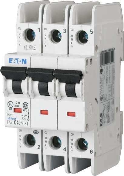 EATON - EAO102304 FAZ-D6/3-RT INT.AUT. UL/CSA 3P 6A D 10KA