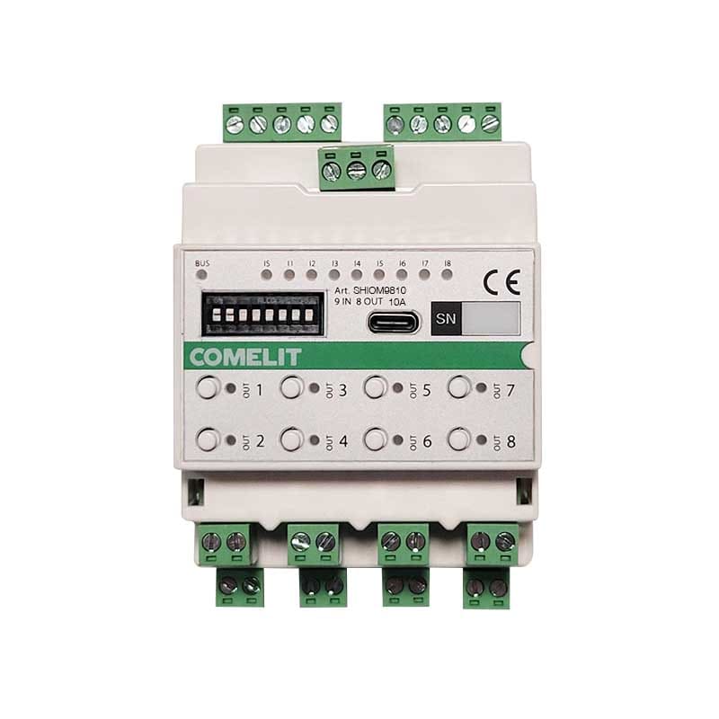 COMELIT GROUP SPA - COESHIOM9810 MODULO SIMPLEHOME 9 IN/8 OUT 10A - DIN