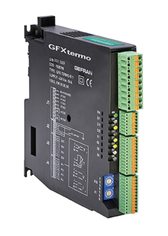 GEFRAN SPA - GEFF057995 Regolatore PID 4 zone per guida DIN