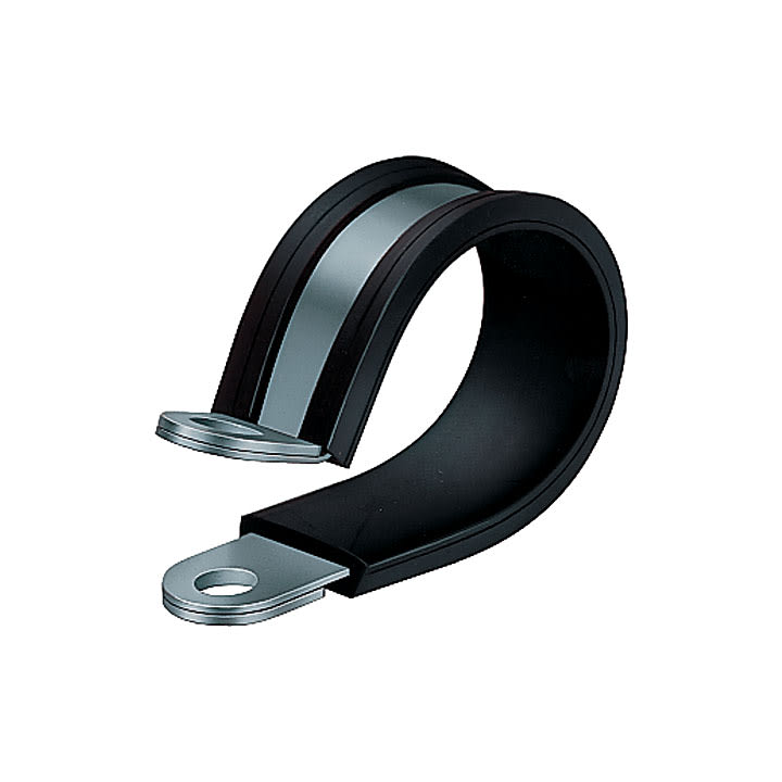 COSMEC - CSM5044-12N Collare fissatubo metallico, larghezza 12 mm, diametro foro M5, nero, AD15,8