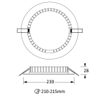 NOVALUX SRL - NOX11815.01 SLIM TND: 20W 4K CRI90 220-240V D=230