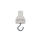 SLV ITALIA SRL - SLV1001393 GANCIO, PER BINARIO S-TRACK, BIANCO