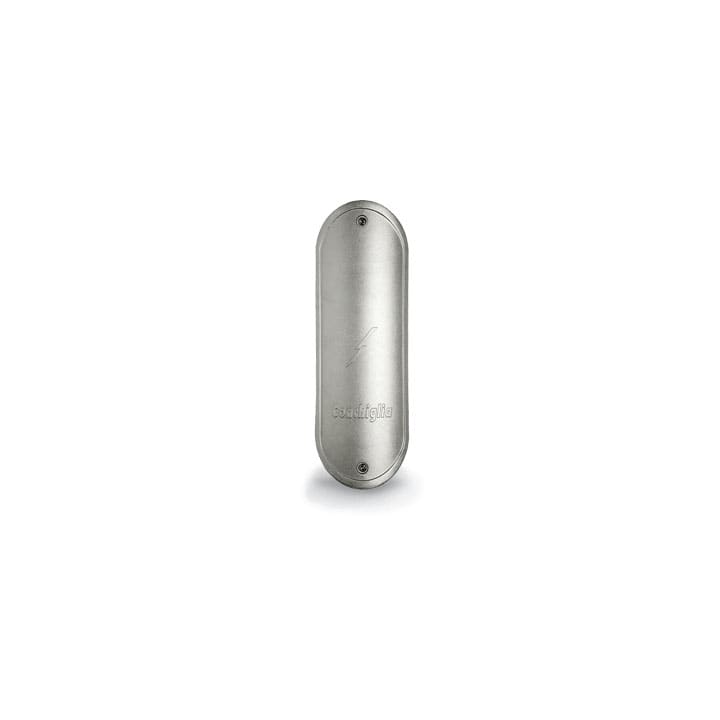 CONCHIGLIA - CON052400074 Serie SMS - Portello in alluminio per palo diametro 153-168 mm, feritoia 100x350 mm