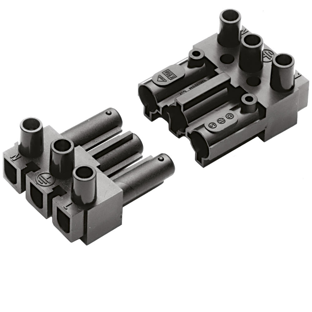 OMEGA FUSIBILI SPA - OMFAC166-1ST/3BK SPINA AC166-1 3 POLI NERA