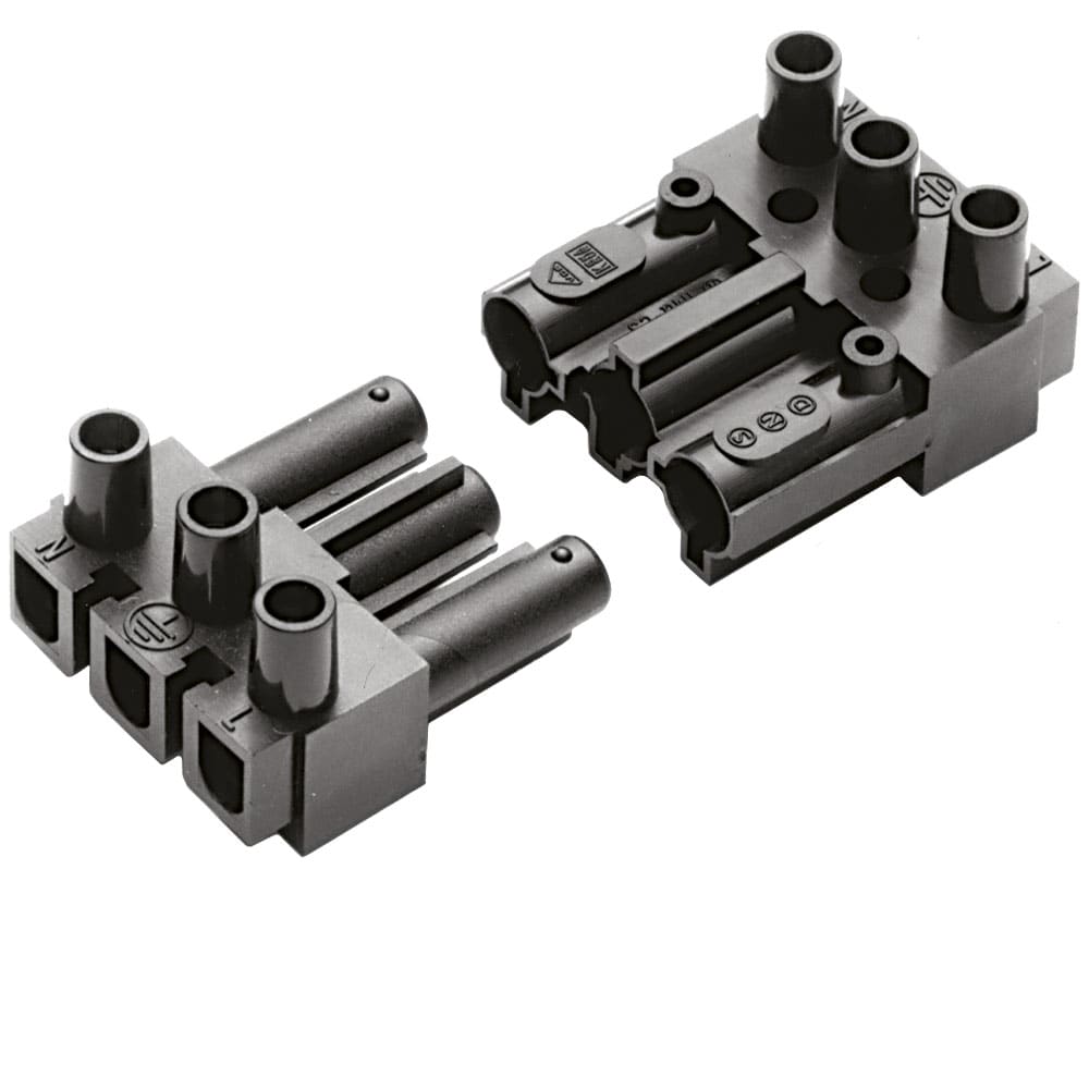 OMEGA FUSIBILI SPA - OMFAC166-1ST/3BK SPINA AC166-1 3 POLI NERA