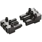 OMEGA FUSIBILI SPA - OMFAC166-AST/4BK SPINA 4 POLI NERA