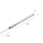 NOVALUX SPA - NOX100959.99 STRIP LED 230V 9,4 W/m SMD 2835 (84 LED/m) Biadesivo - sezionabile ogni 165mm (14 LED) IN CASO DI TAGLIO DELLA STRIP LED 230V PREVEDERE ACCESSORI PER