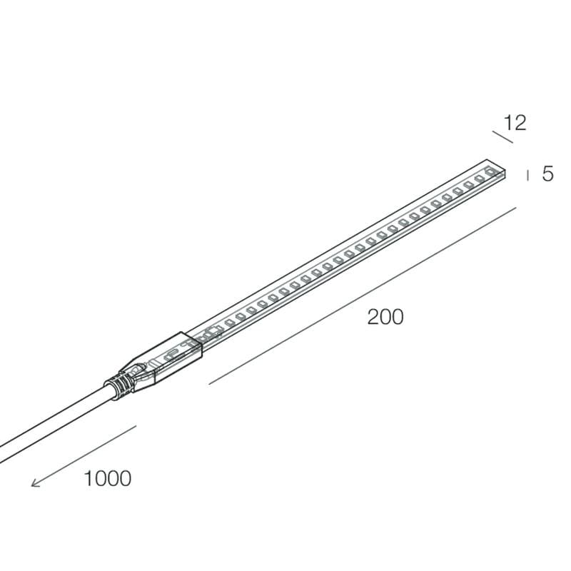 NOVALUX SPA - NOX100961.99 STRIP LED 230VAC: 18W/M - 5M - 4K