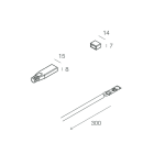 NOVALUX SPA - NOX100965.99 STRIP LED 230VAC: KIT TESTATE+FUSIB+CAVO