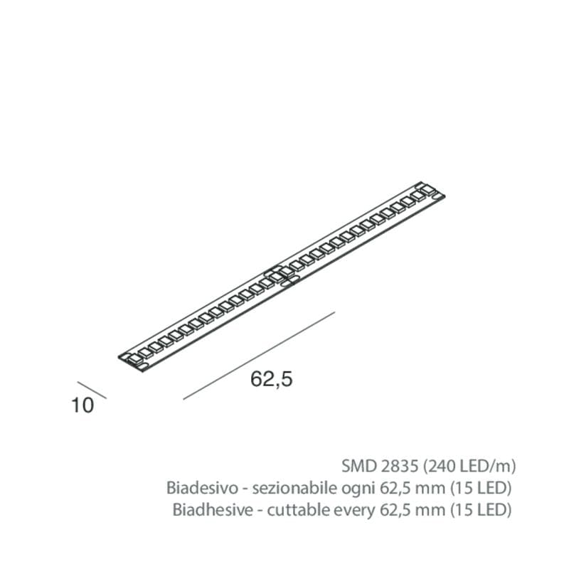 NOVALUX SPA - NOX100933.99 STRIP LED 48V: 17W/M 4K CRI90