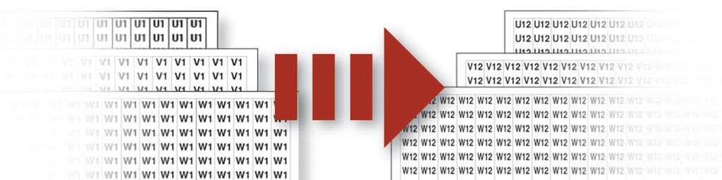 CEMBRE SPA - CEM25109-14 STRISCE SEGNACAVO ANS 8X65 MM. SIGLA 14