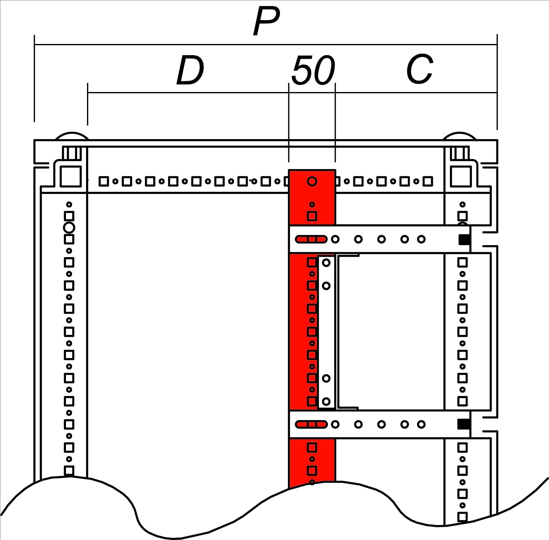 DKC-RAMBLOCK - RMBRZPDV16 PROFILI VERTICALI (2PZ.)
