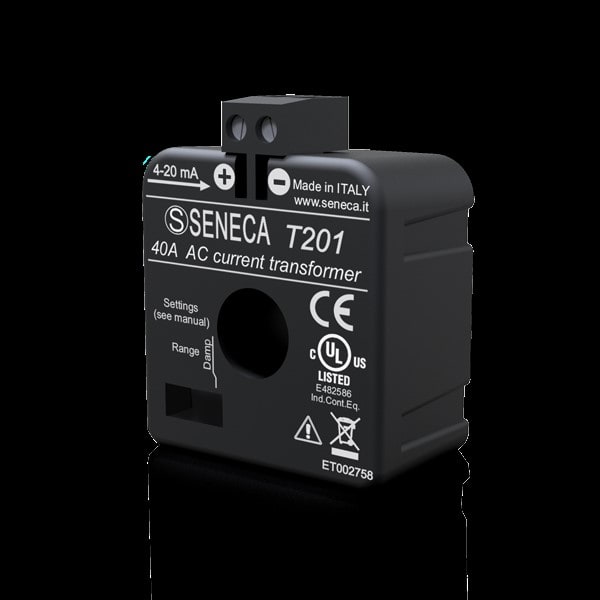 SENECA - SCXT201 TRASF COR 0-40A(AC)/4-20MA 8 SC D12MM