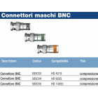NUOVA BETACAVI SRL - BTV505033 CONNETTORE BNC MASCHIO COMPRES.X HD4019