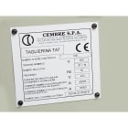 CEMBRE SPA - CEM88911 TARGHE QUADRO ADESIVE CON FORI, PREFUSTELLATE, RIVETTABILI, IN PVC RIGIDO