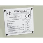 CEMBRE SPA - CEM88411 TARGA QUADRO MG-VRT-AH GIALLA PVC 50X100