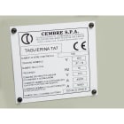 CEMBRE SPA - CEM88956 TAR.QUAD.MG-VRT-AH BIANCO PVC 50X150