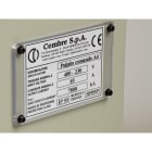 CEMBRE SPA - CEM48900N TARGA QUADRO MG-VRT-R BIANCA IN PVC 32X5