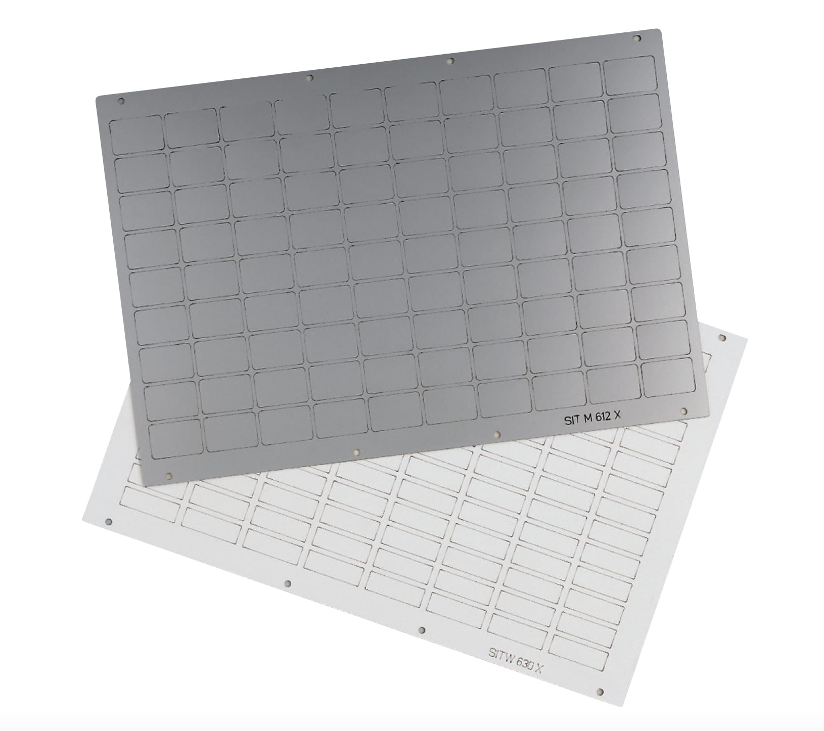 GRAFOPLAST SRL - GRASITW612X TARGHETTA BIANCO PER TELEMEC. 27X18MM 18