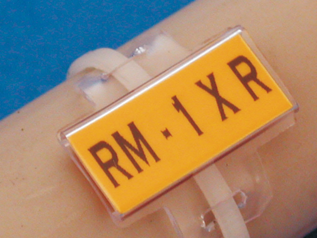 CEMBRE SPA - CEM49096 TARGHETTA MG-TAPW BIANCA 9X29 X CAVI/COM