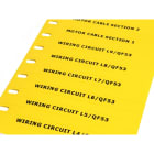 CEMBRE SPA - CEM75099 TARGHETTA TAR-ROLL SEGN.BIANCA 9X70 MM