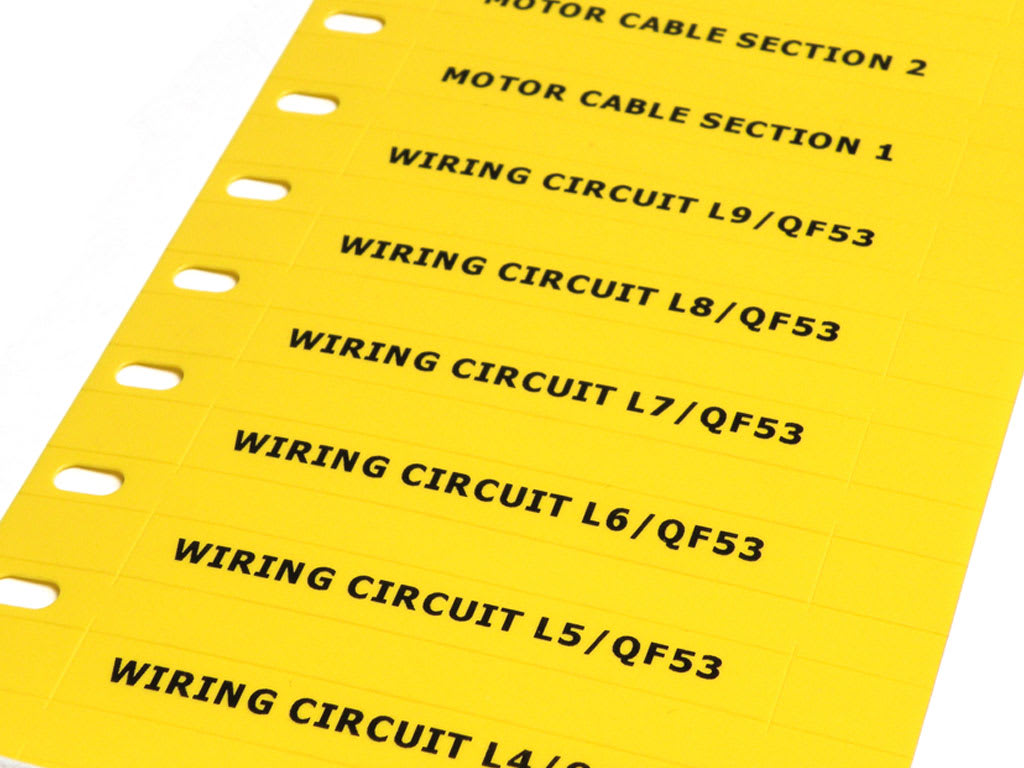 CEMBRE SPA - CEM75049 TARGHETTA TAR-ROLL SEGN.GIALLA 9X70 MM