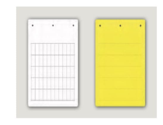 CABUR SRL - CBRTAV60100AR TARGA ADESIVA VINILE MIS 60X100MM ROSSO