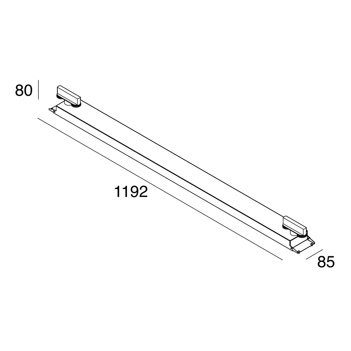 NOVALUX SPA - NOX102054.01 THE PANEL 2: KIT PER BIN.1200X300 3P