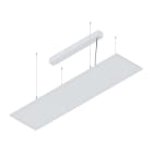 NOVALUX SPA - NOX105603.01 THE PANEL BIEMISSIONE: Pannello LED 1200x300 mm ad emissione diretta-indiretta. Cornice in lega di alluminio verniciata a polvere di colore bianco, di